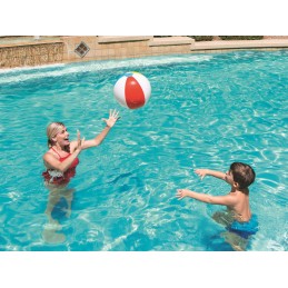 Spalvingas pripučiamas kamuolys paplūdimiui ir baseinui vaikams, dydis 51 cm, bestway