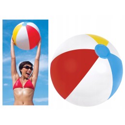 Spalvingas pripučiamas kamuolys paplūdimiui ir baseinui vaikams, dydis 51 cm, bestway