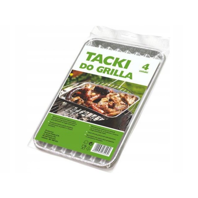 Aliuminio grilio padėklas, 4 vnt., hitas!