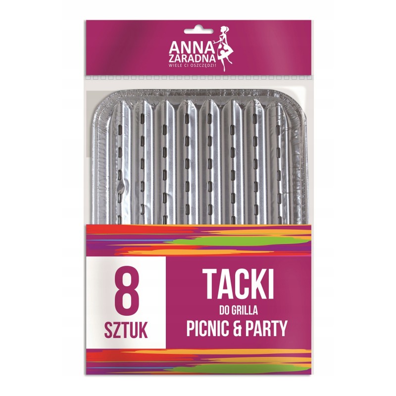 Anna Zaradna grilio padėklai 8 vnt.