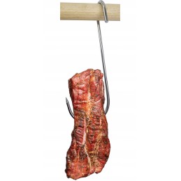 S-417-b rūkymo kabliukai 17 cm, susukti, šaltibarščiai, šoninė, šonkauliukai rūkyti