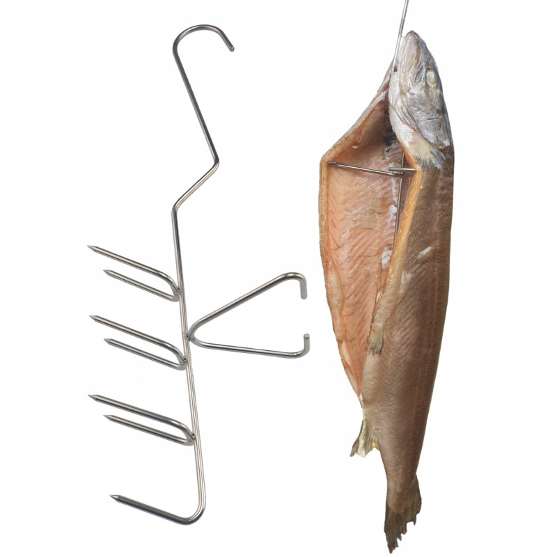 Kabliukai dideliems žuvims rūkyti, keliamoji galia 9 kg