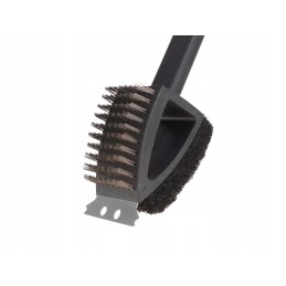 3in1 šepetys su grandikliu ir kempinėle grotelių valymui