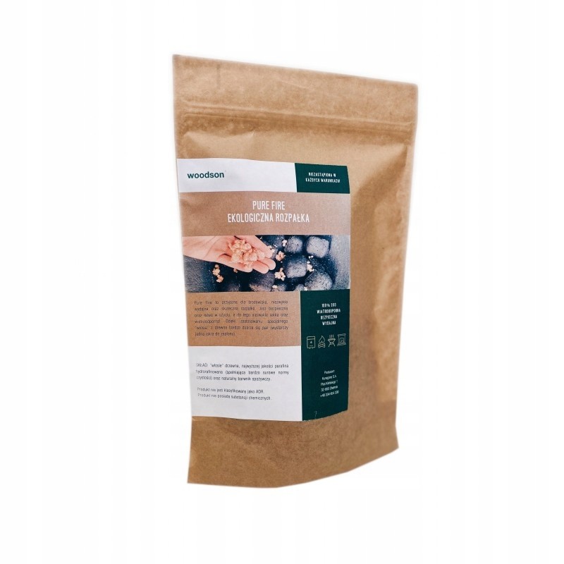 Ugnies užvedimas židinio grilio krosnelei 100 eco pure fire 0 1kg eco