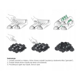 Ugnies užvedimas židinio grilio krosnelei 100 eco pure fire 0 1kg eco