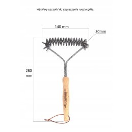 Atut24 vielos grotelių šepetys, 28 cm