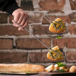 Grilio žnyplės, nerūdijančio plieno virtuviniai nagai, grilis, 27 cm