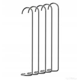 Rūkyklos kabliukai - žuvims - įsukami - 5 vnt.