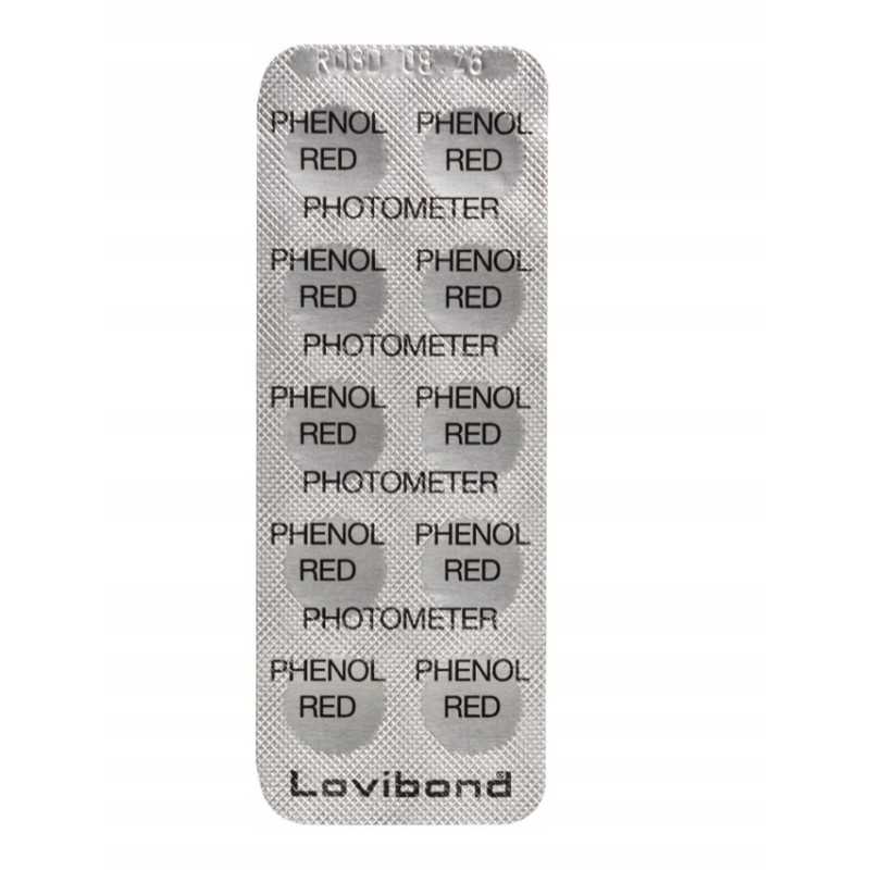 Phenol red lovibond tabletės pH matavimui