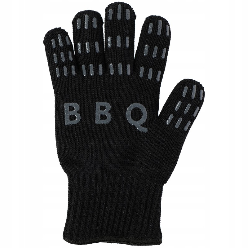 Juoda grilio virtuvinė pirštinė