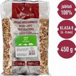 Medienos skiedros rūkymui/kepimui ant grotelių, obelis, 450 g, 8 klasė