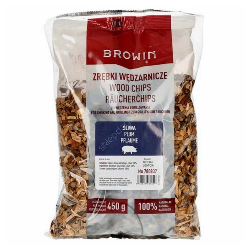 Medienos drožlės rūkymui ir kepimui ant grotelių 100 slyvų 450g