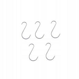 Asimetriškas rūkymo kabliukas, S tipas, 10 cm, 5 vnt