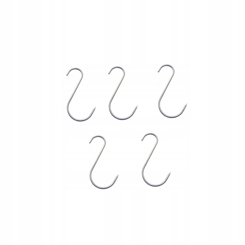 Asimetriškas rūkymo kabliukas, S tipas, 10 cm, 5 vnt