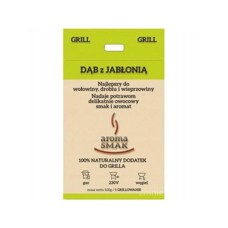 Granuliuotas ąžuolas su obuolių aromatu ir skoniu