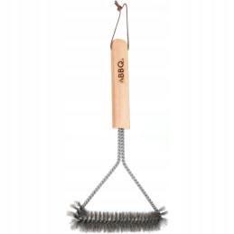 Grotelių valymo šepetys 30x14cm su medine rankena