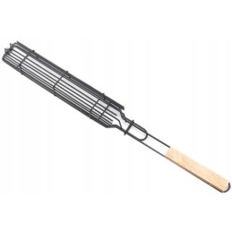 Grotelių laikiklis iešmams, dešrelėms, žuviai, daržovėms, griliui, plieninei griliui