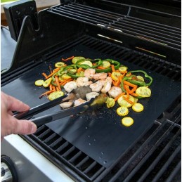 4x grilio kilimėlis orkaitės daugkartinio naudojimo kepimo tefloninis bbq padėklas