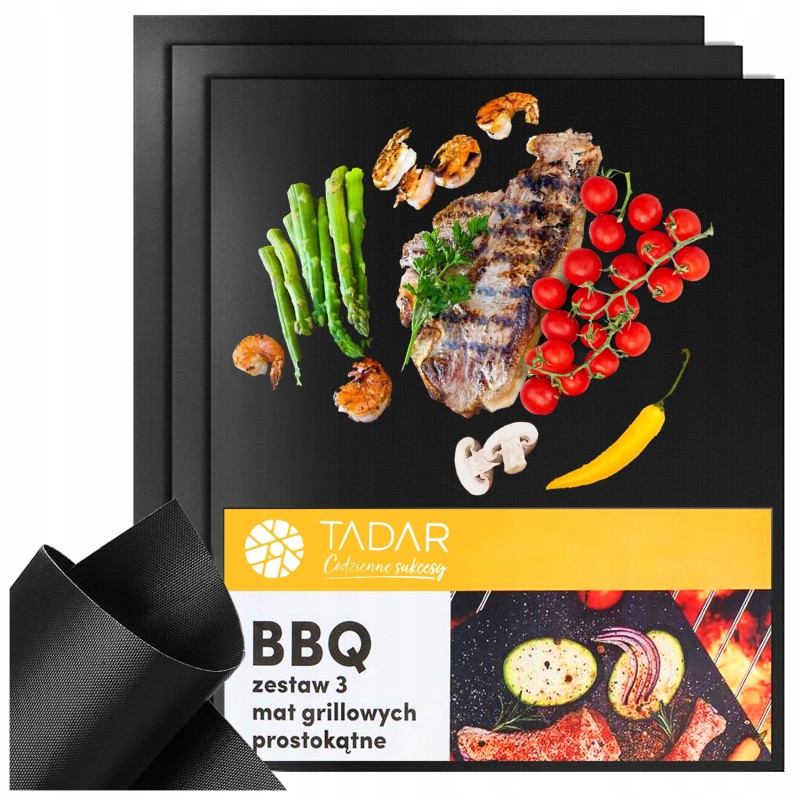 Nelipnus tefloninis kepsninės kepsninės kilimėlis - rinkinys iš 3, Tadar prekės ženklas