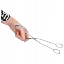 Grilio žnyplės, virtuviniai nagai, 27 cm, tvirto plieno, mėsos žirklės