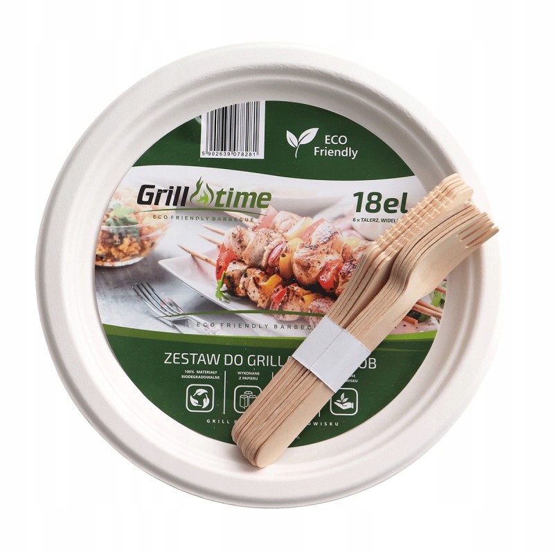 Vienkartinis pikniko / kepsninės rinkinys 18 vnt.