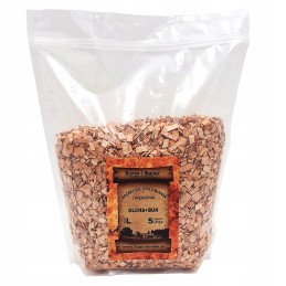 Supersmoke rūkymo traškučiai, alksnio + buko mišinys, dydis: l 5 litrų doypack