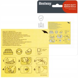 Latki basseini remondikomplekt hd raskeveokite 10 tk bestway 62068