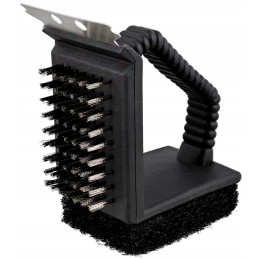 Gręžimo šepetys grotelių ir kepsnių grotelių valymui.