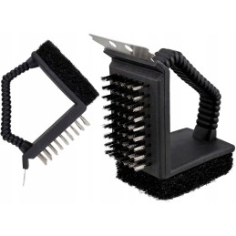 Gręžimo šepetys grotelių ir kepsnių grotelių valymui.