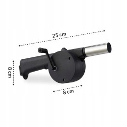 Pūstuvas grotelių, židinio, laužo, grilio, turbinos, grilio uždegimui