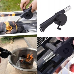 Pūstuvas grotelių, židinio, laužo, grilio, turbinos, grilio uždegimui