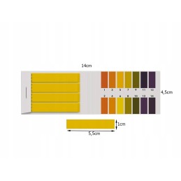 Lakmuso popierėlis pH 1 matavimui 14 80 vnt