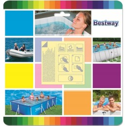 Peldbaseinu un pontonu matraču remonta ielāpi bestway 62068 10 gab.