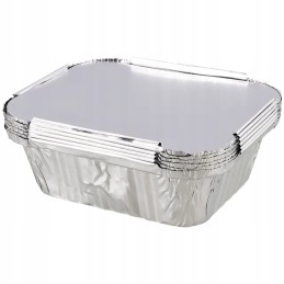 Aliuminio indai su dangteliu, 6 vnt