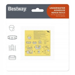 Basseinide ja pontoonide madratsite parandusplaastrid bestway 62068 10 tk
