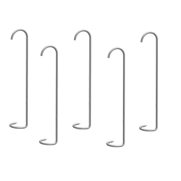 Rūkyklos kabliukai - žuvims - įsukami - 5 vnt