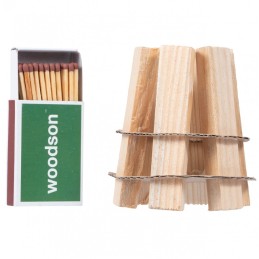 Eco bonfire Woodson 6 vnt išgyvenimo grilis laužo starteris