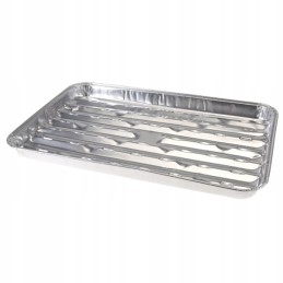 Grilio padėklai 4 vnt 34x23x2,5cm aliuminio