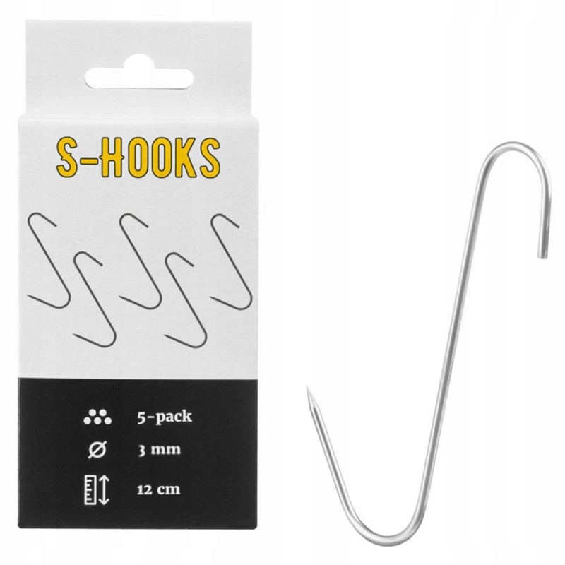 Borniak tipo S rūkymo kabliukas - 5 vnt (hab/hw-03)