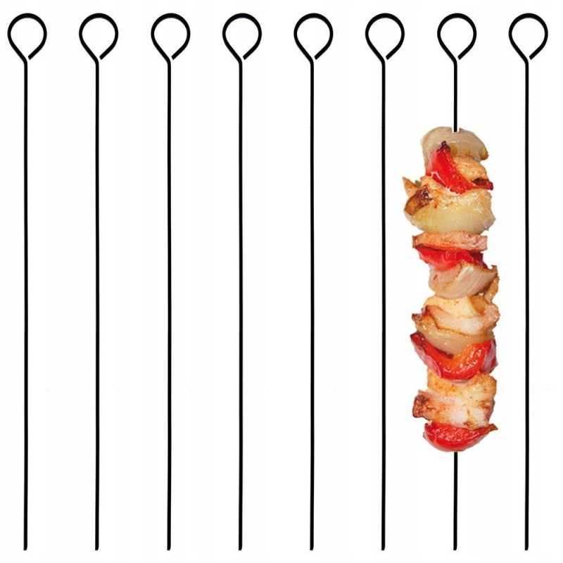 8x skewers kepsninės nepridegančios lazdelės