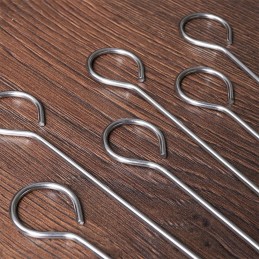 6x grilio iešmeliai ir plieniniai pagaliukai