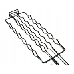 Skrudintuvo laikiklis, grotelės dešroms kepti ant grotelių