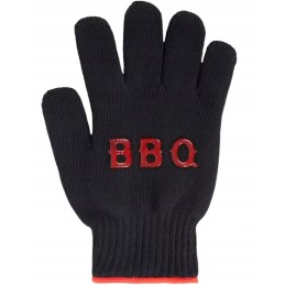 Apsauginė bbq grilio pirštinė iki 250°, juoda