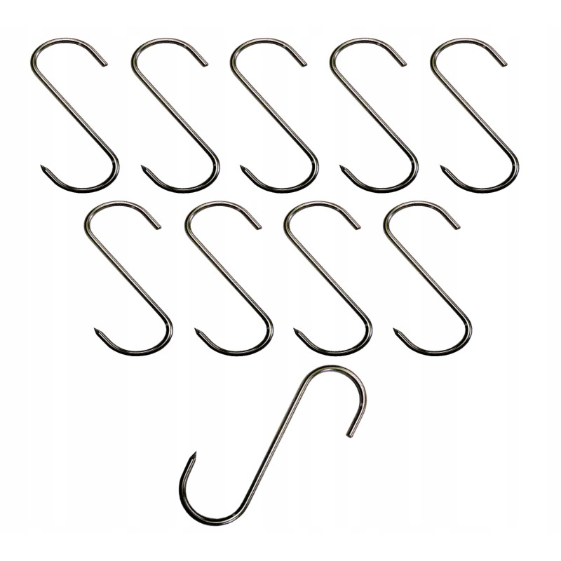 Kabliukai, skirti pakabinti arba pakabinti rūkytą mėsą ir šaltibarščius rūkyklose