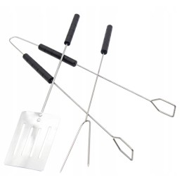 Kepsninės komplektas, šašlykinės stalo įrankių rinkinys - 3 vnt