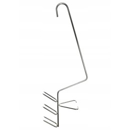 H-433 kabliukas karpinei žuviai rūkyti, 33 cm, stiprus inox