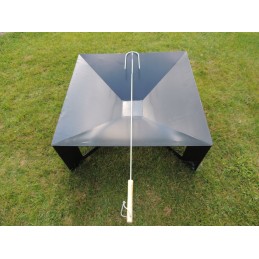 Šakutė, pagaliukai, šakutės, chromuotos laužo lazdos