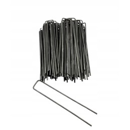 Aukciono objektas – tvirti, tobulai išlenkti plieniniai „U“ raidės formos kaiščiai. smeigtukai puikiai pritvirtina agrotekstilę/