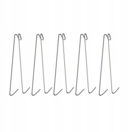 Dvigubi žuvies rūkymo kabliukai, 5 vnt