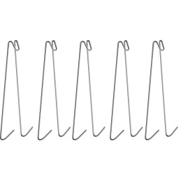 Dvigubi žuvies rūkymo kabliukai, 5 vnt
